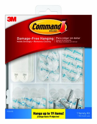 3M 3M Company 17232-ES Clear Hanging Hooks 53 Pack