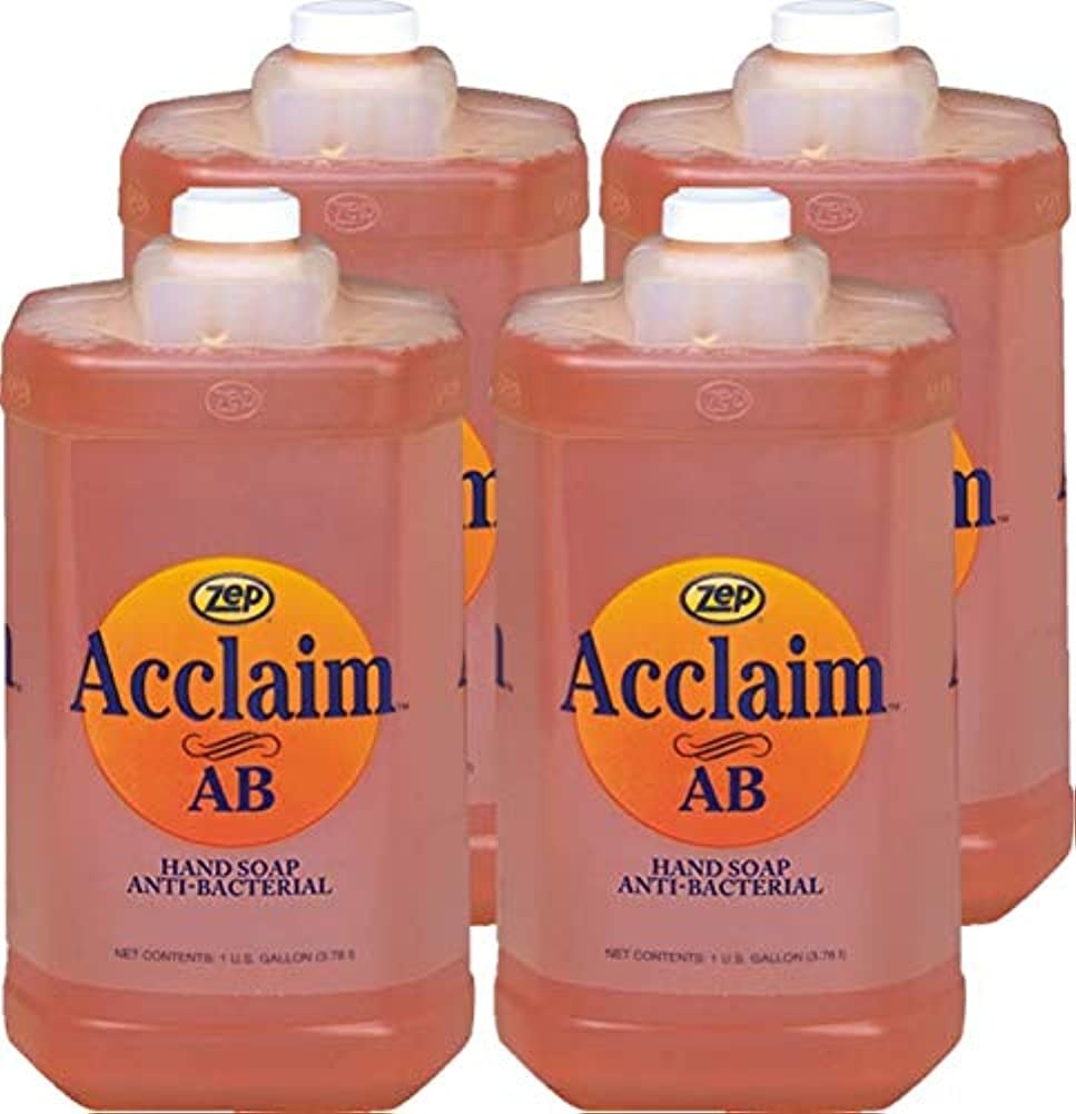 ZEP Zep 314924 Acclaim Liquid Antibacterial Hand Soap 1 Gallon (Pack of 4) 314924