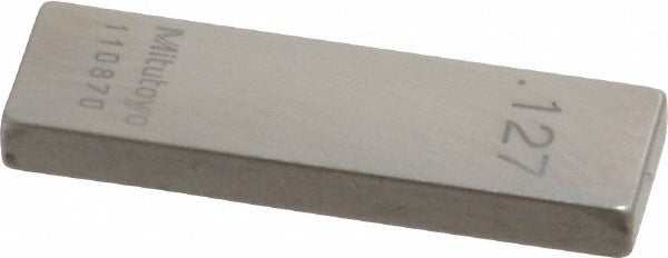 MITUTOYO Mitutoyo 611167-531 Steel Gage Block 0.127 in Grade 0