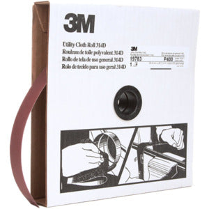 3M 3M 7000118505 Utility Cloth Roll 314D P400 1 in x 50 yd (5 per case)