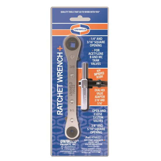 Uniweld 70022 Ratchet Wrench, Reversible