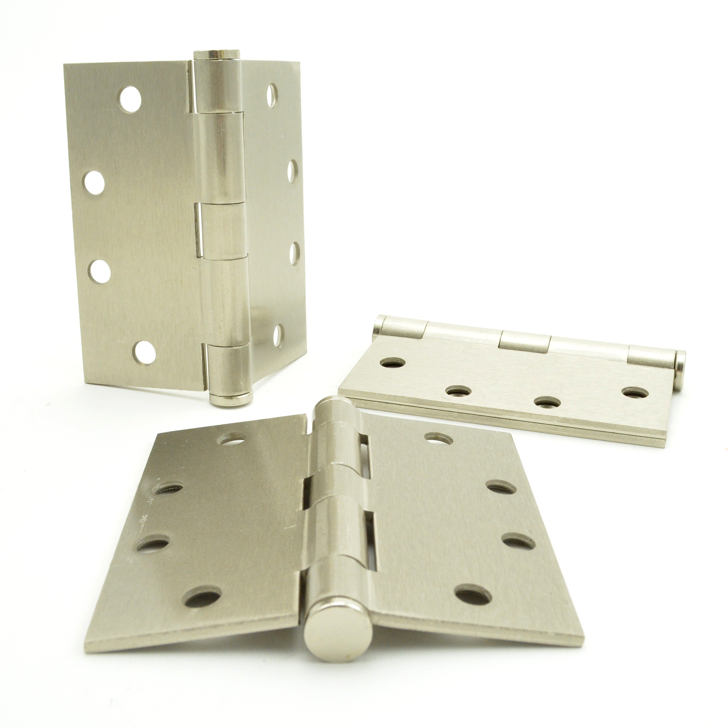 PAMEX Pamex H4500RSN Square Corner Plain Bearing Hinge Satin Nickel