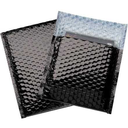 BSC PREFERRED Bsc Preferred GBM0706BK Black Metallic Bubble Mailers 72-pack