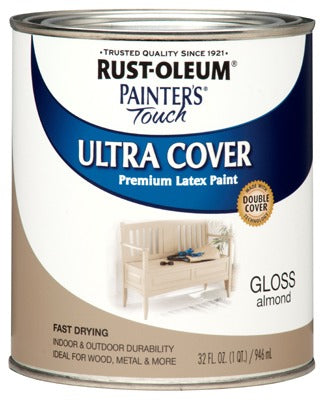 RUST-OLEUM Rust-oleum 1994-502 Gloss Latex Paint Almond 1 Quart