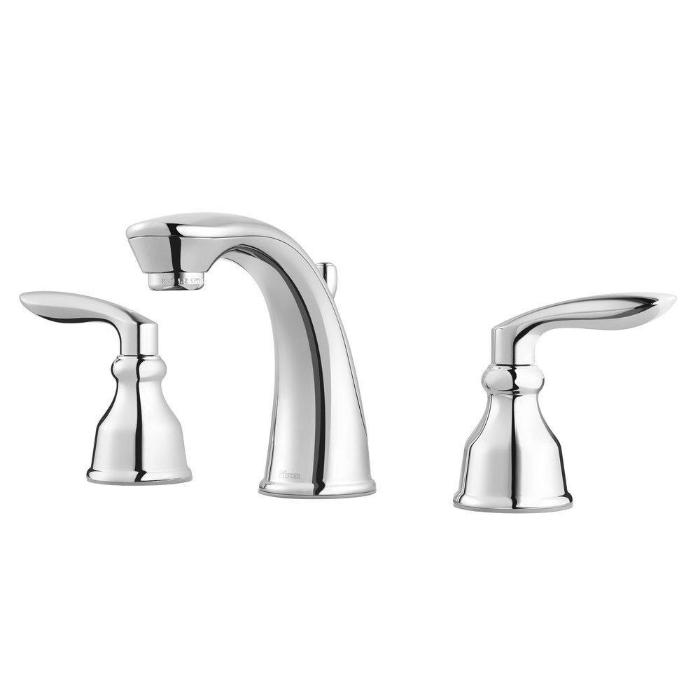 Pfister LG49CB1C Avalon Two Handle Widespread Bathroom Sink Faucet in Polished Chrome