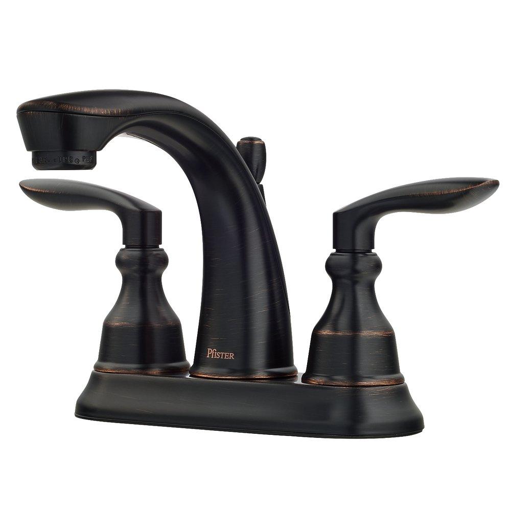 Pfister LG48CB1Y Avalon Two Handle Centerset Bathroom Sink Faucet in Tuscan Bronze