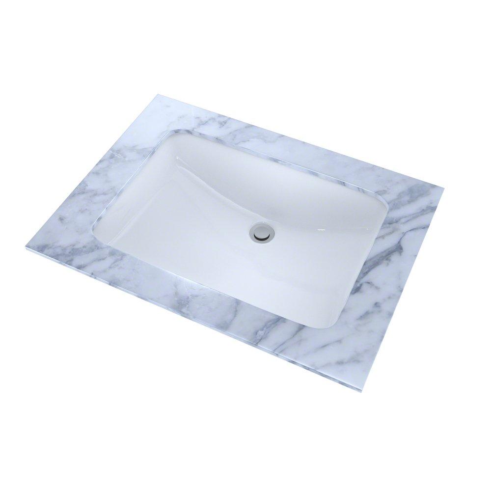 Toto LT540G#01 Rectangular Undermount Bathroom Sink Cotton White