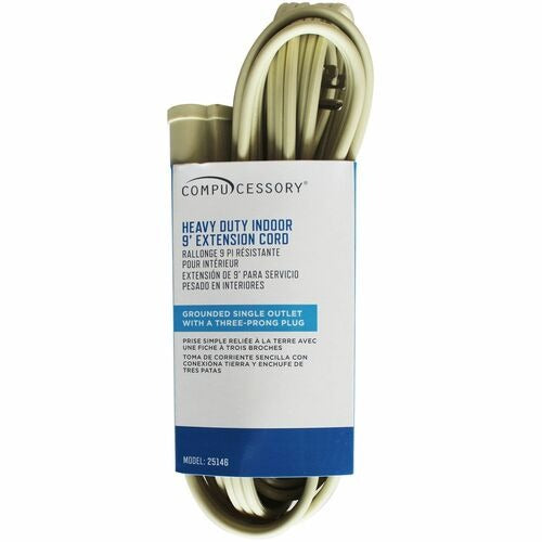 COMPUCESSORY Compucessory CCS25146 Extension Cord 15A 125V 9ft
