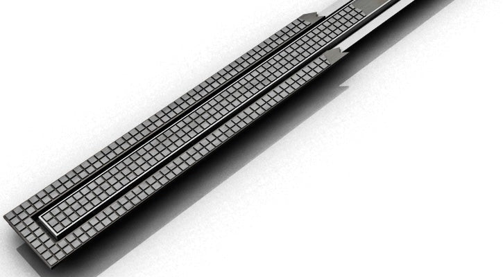 INFINITY DRAIN Infinity Drain FTTIF6524SS Side Outlet Complete Kit Tile-in Grate (24 inches)
