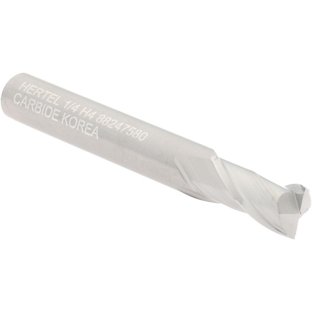 HERTEL Hertel 750023 Square End Mill 0.25in 2-flute Solid Carbide