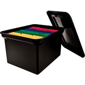 ADVANTUS Advantus Corp. 34052 Plastic File Tote Letter Legal Black