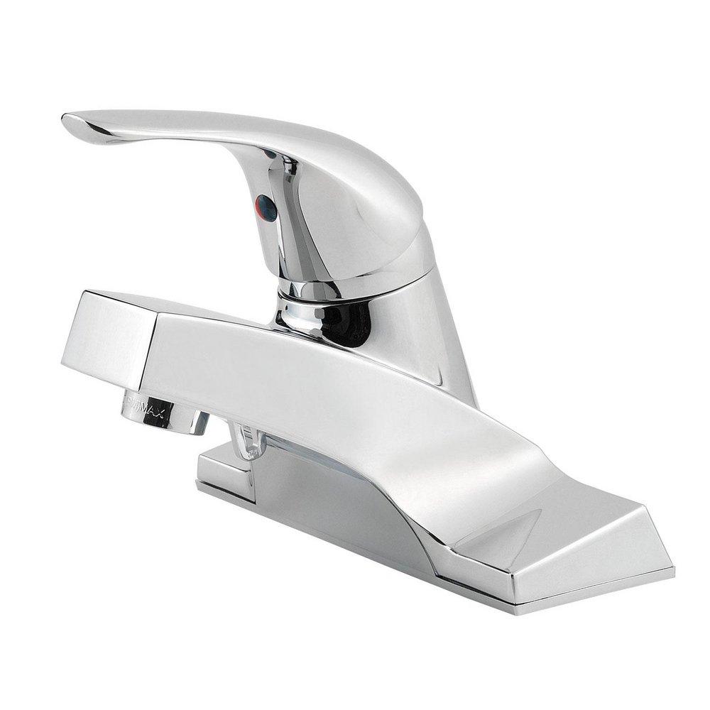 Pfister LG142-5000 Pfirst Series Single Handle Centerset Bathroom Sink Faucet in Polished Chrome