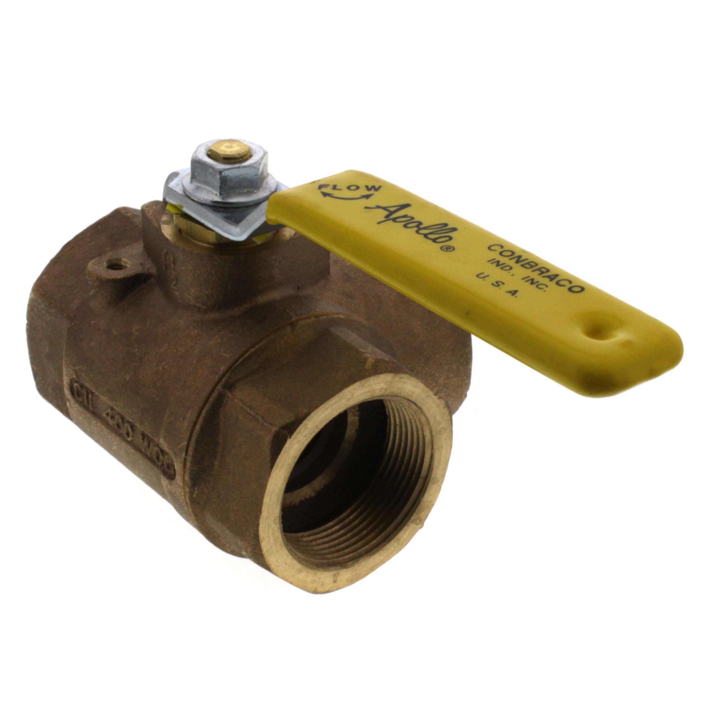 Apollo Valves 7060701 70-600 Series 1-1/2 in. Bronze Standard Port FNPT 400# Ball Valve