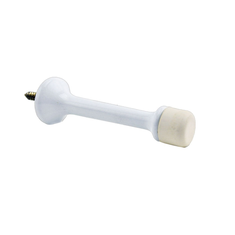 IVES Ives 61AW Solid Door Stop White Aluminum