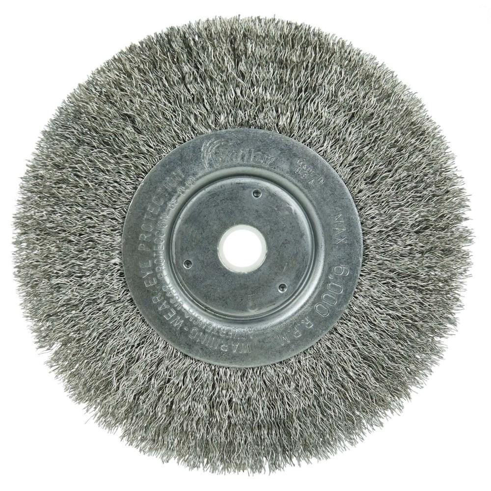 WEILER Weiler 01705 Wheel Brush 6 Inch Crimped Stainless Steel
