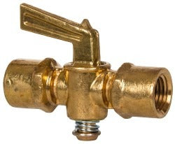 EATON Eaton 6809 Brass Drain Cock Shutoff Valve 1/4 in