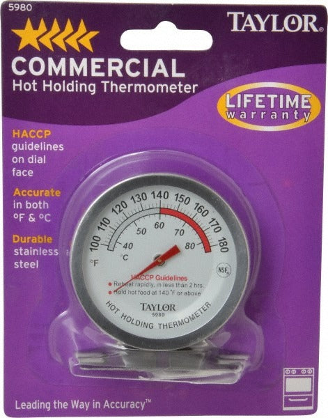 TAYLOR TECHNOLOGIES Taylor 5980N Cooking Thermometer Dial 180F Haccp Nsf