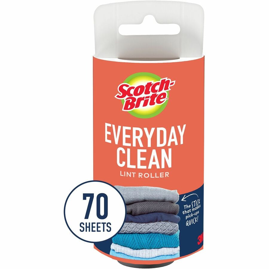 3M 3M MMM836RFS70 Scotch-Brite Everyday Clean Lint Roller Refill 70 Sheets 836RFS70