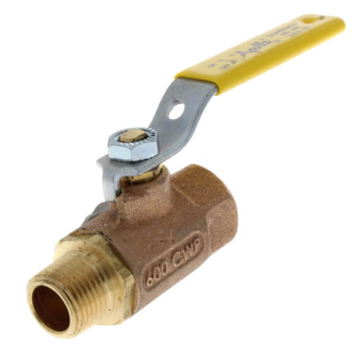 Apollo Valves 7080301 70-800 Series 1/2 in. Bronze Standard Port MNPT x FNPT 600# Ball Valve