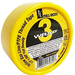 Mill-Rose 70820 3-Wrap Gas PTFE Thread Seal Tape 1/2 x 260 in