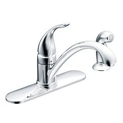 Moen 7082 Torrance Single Handle Kitchen Faucet with Side Spray Chrome