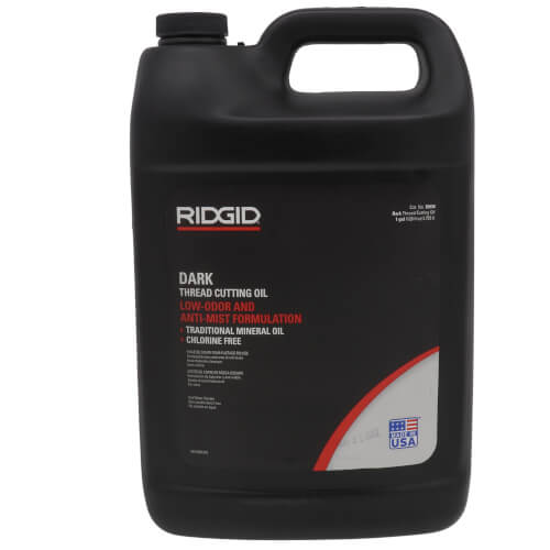 Ridgid 70830 Dark Thread Cutting Oil 1 Gallon 385 Deg F Flash Point