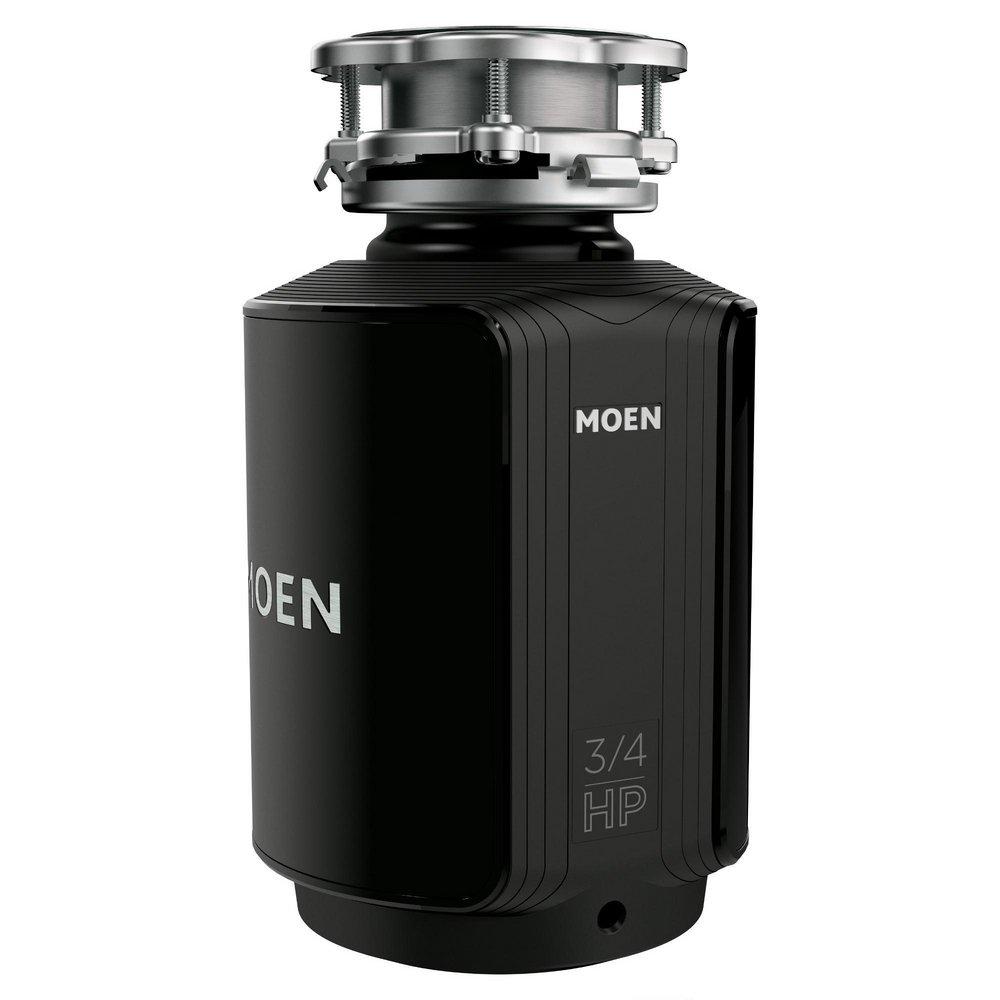 Moen GXS75C GT Series 3/4 Hp Continuous Feed Garbage Disposal with Pre-Installed Power Cord and SoundSHIELD Technology