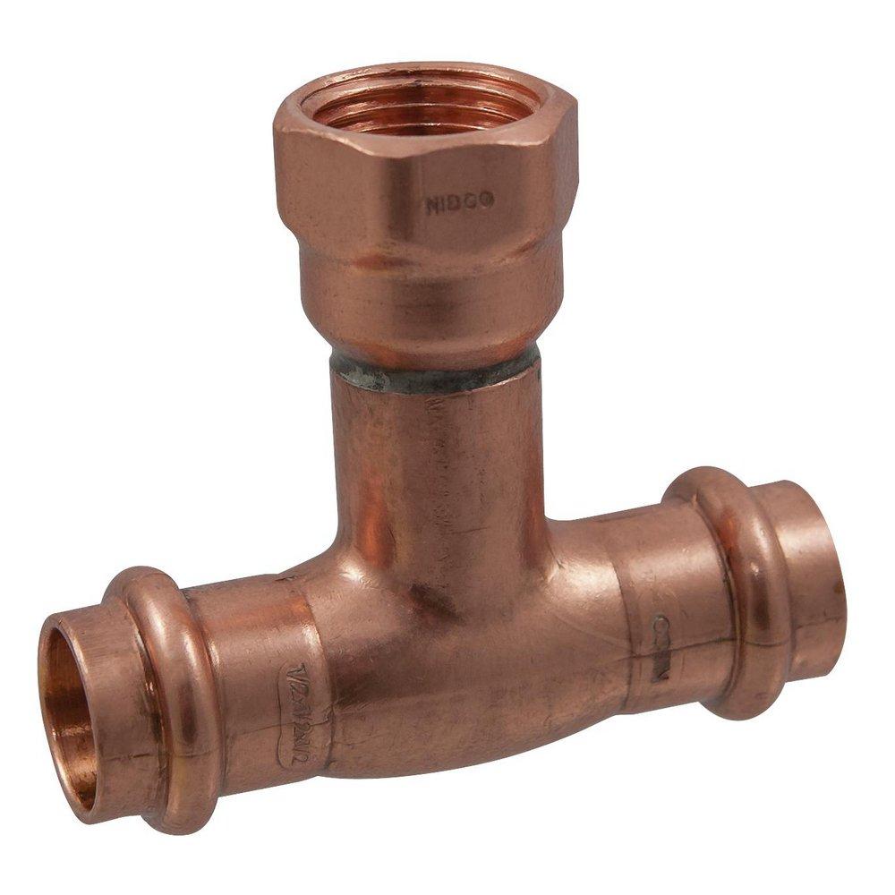 NIBCO 9126800PC 3 x 2 in. Copper Press Female Tee