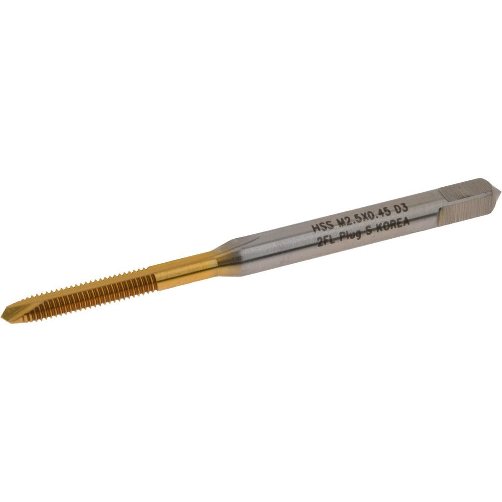 HERTEL Hertel K027719AS25 Spiral Point Tap M2.5x0.45 6H Tin Hss