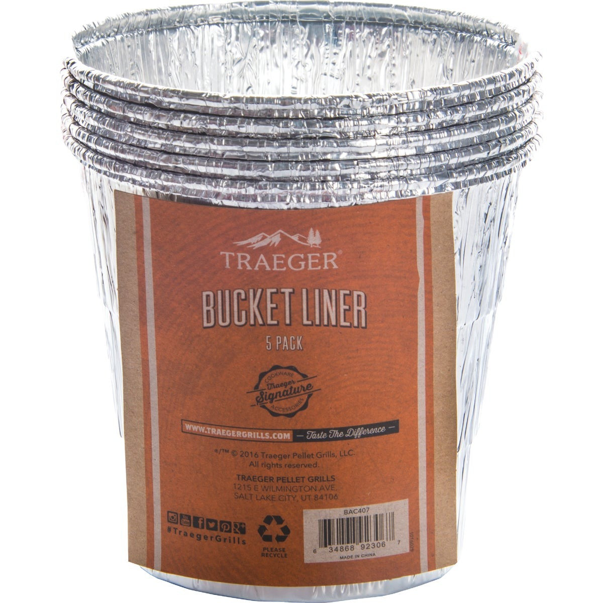 TRAEGER Traeger BAC407 Aluminum Bucket Liner Pellet Grill