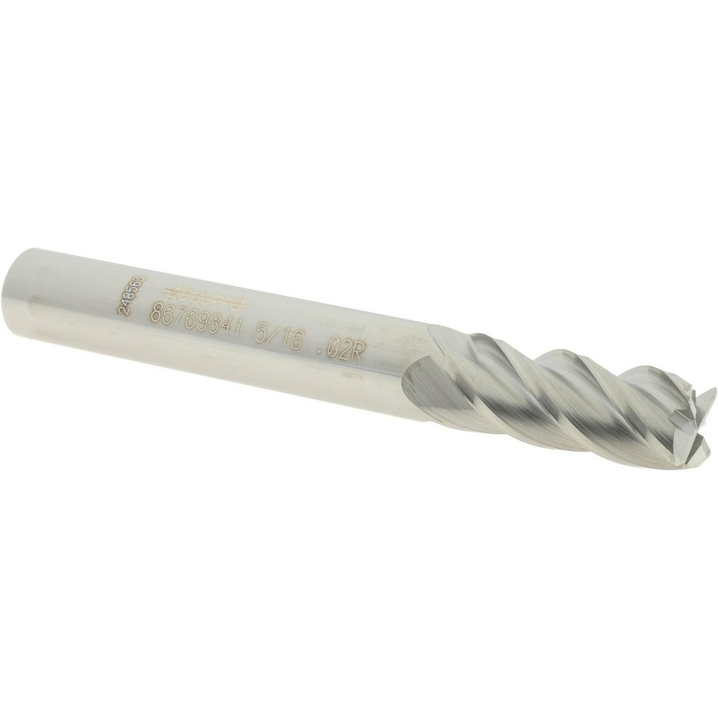 ACCUPRO Accupro 12182491 Corner Radius End Mill 5/16 in 4 Flute Carbide