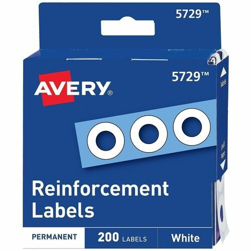 AVERY Avery AVE05729 Hole Reinforcement Labels 1/4 Inch 200 Pack