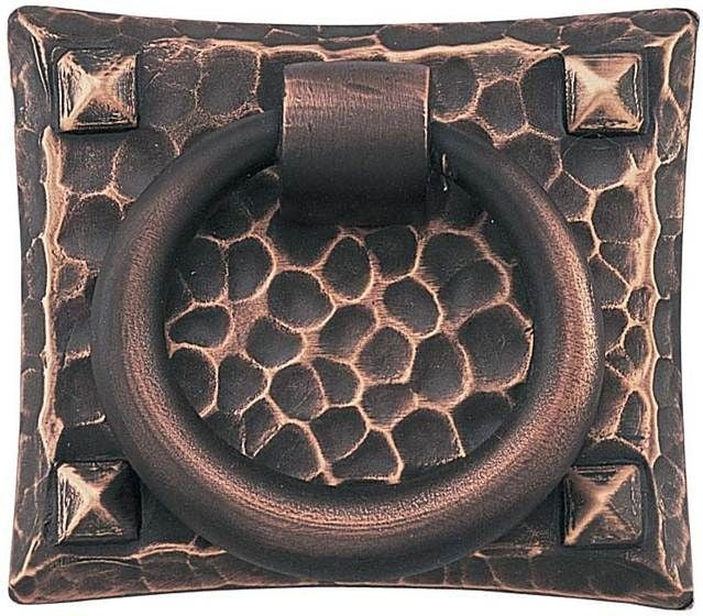 EMTEK Emtek 86040US10B Hammered Ring Cabinet Pull Oil Rubbed Bronze