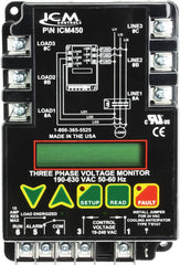 ICM Controls ICM450 3-Phase Monitor 25-Fault Memory LCD Setup and Diagnostics Fault Identification