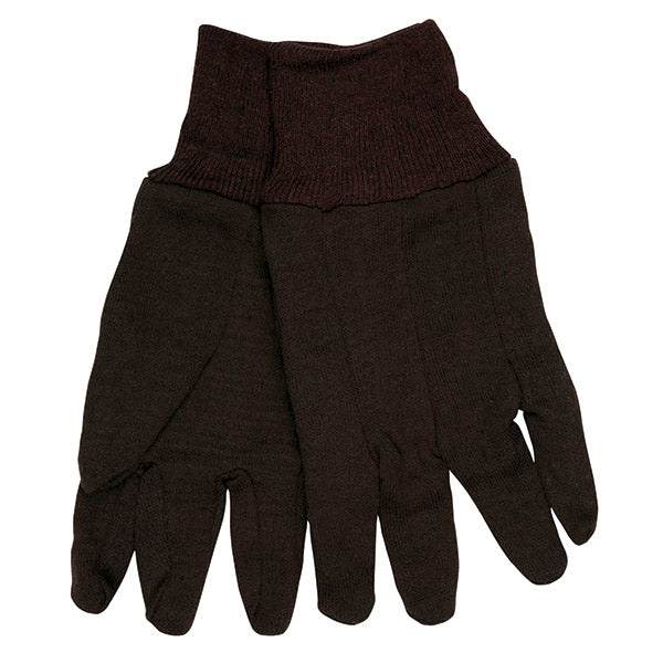 MCR SAFETY 7100C General Purpose Work Gloves - Large Size, Knit Wrist Cuff, Cotton Material