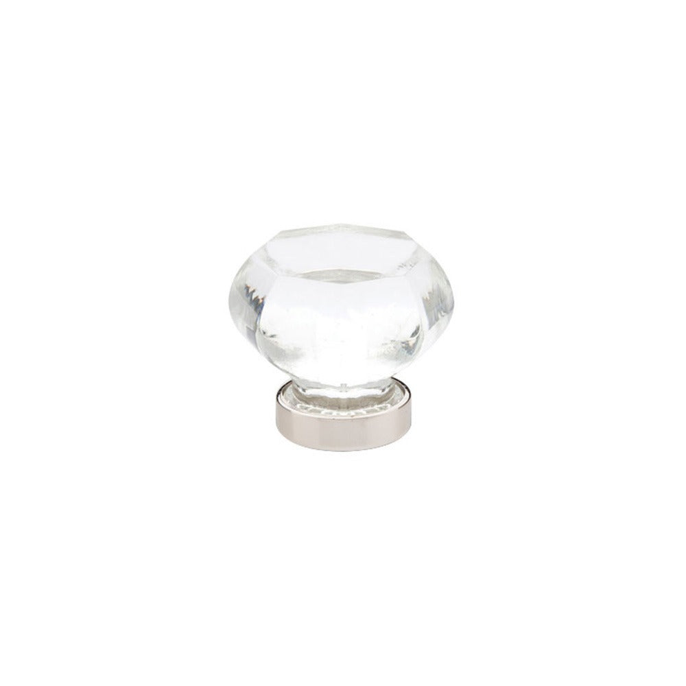 EMTEK Emtek 86011US14 Old Town Clear Cabinet Knob Polished Nickel