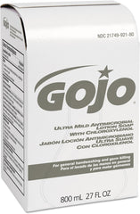 Gojo 9212-12 Ultra Mild Antimicrobial Lotion Soap with Chloroxylenol, 800 mL