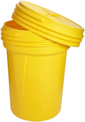 Eagle 1600SL 30 Gallon High Density Polyethylene Lab Pack Barrel Drum Screw-On Lid Yellow