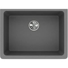 Elkay ELGU2522GS0 Quartz Classic 24-5/8 x 18-1/2 x 9-1/2 Single Bowl Undermount Sink Greystone