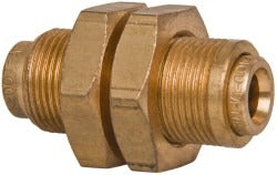 NORGREN Norgren 94450704M Bulkhead Union Fitting 1/4 in Od Brass