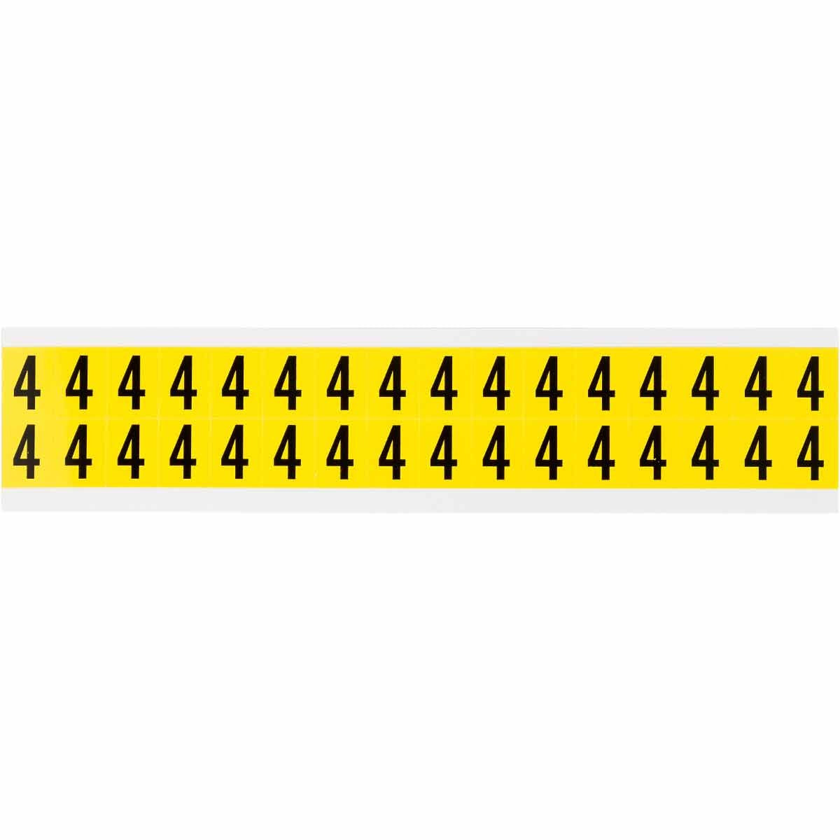 BRADY Brady 3420-4 Repositionable Numbers And Letters Labels Vinyl Cloth 0.75 H x 0.563 W in