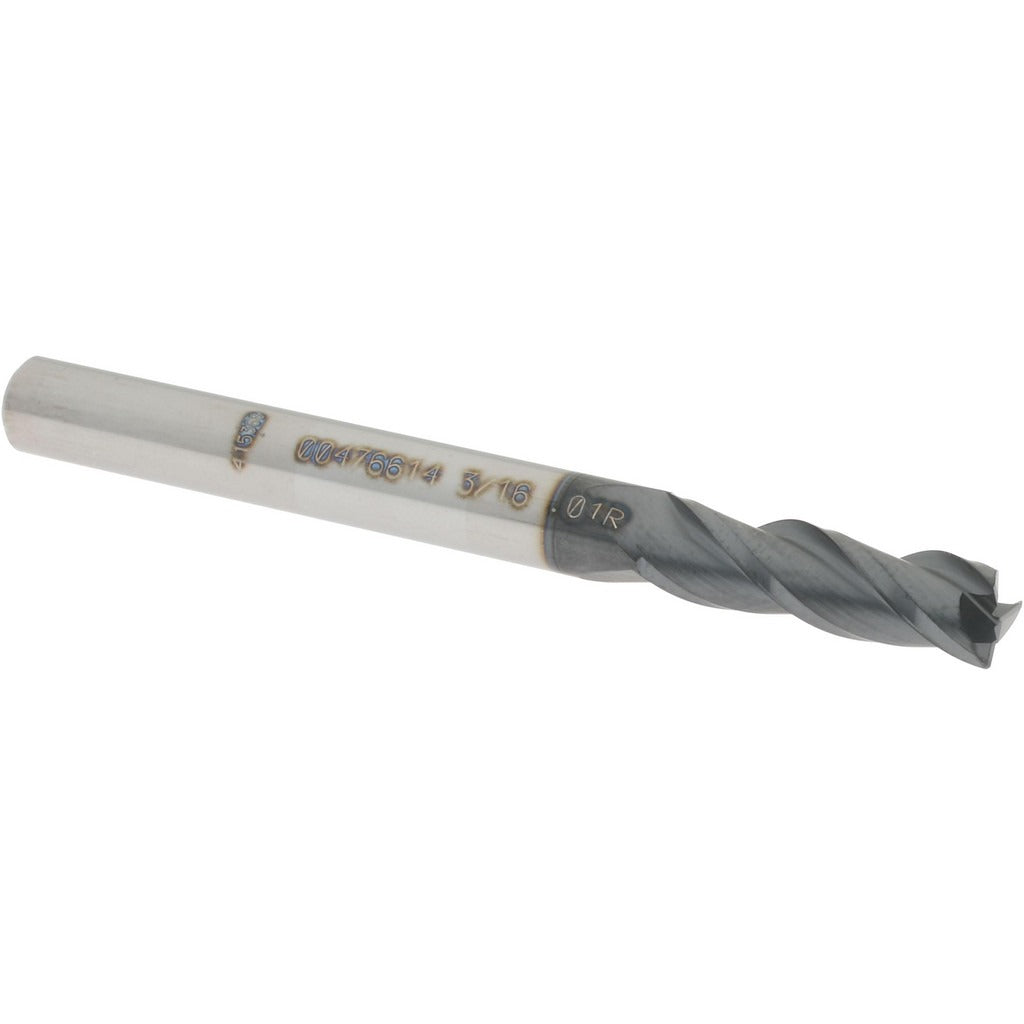 ACCUPRO Accupro 12179664 Corner Radius End Mill 3/16 in 3 Flute