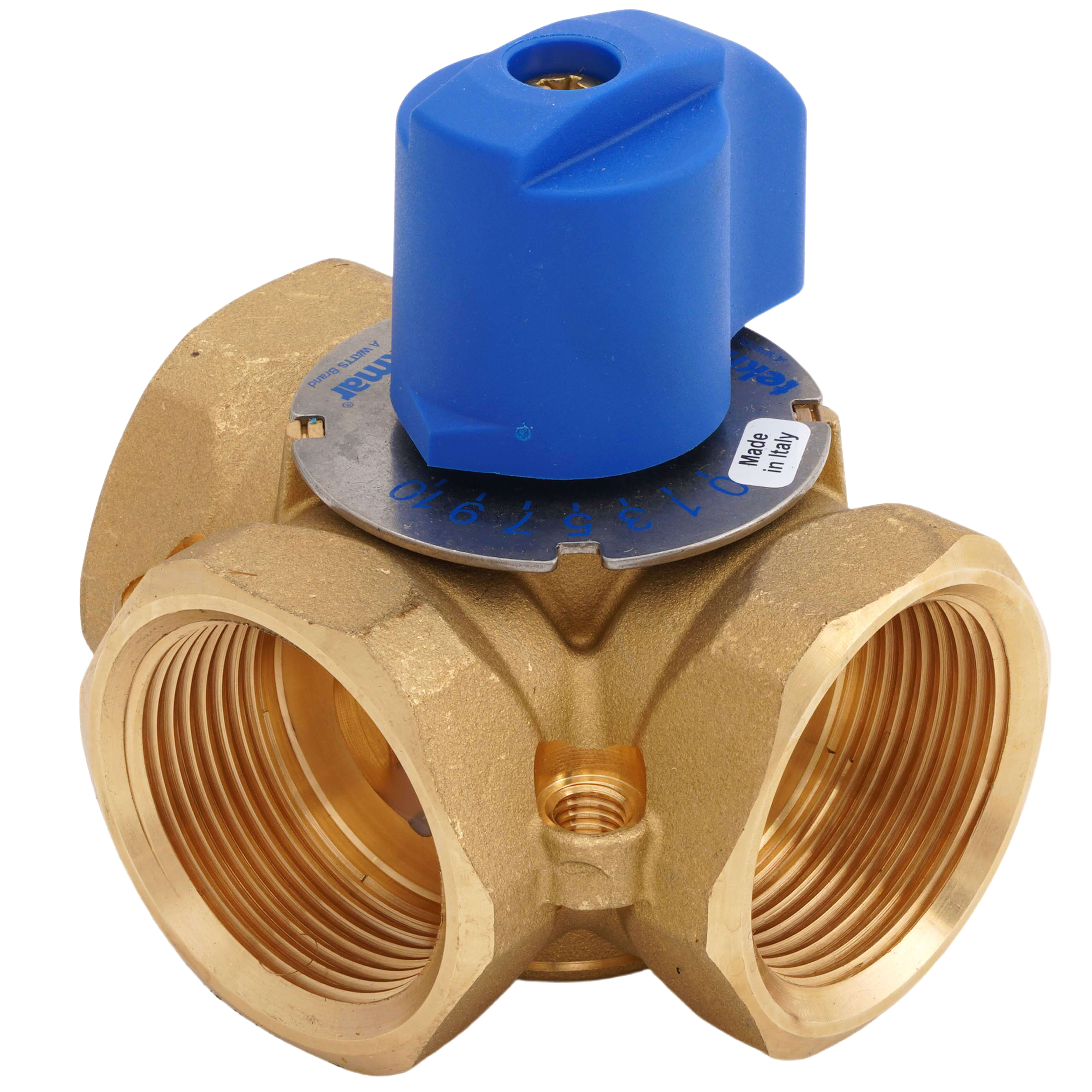 Tekmar 712 Mixing Valve 3-Way 1-1/4 Inch Brass