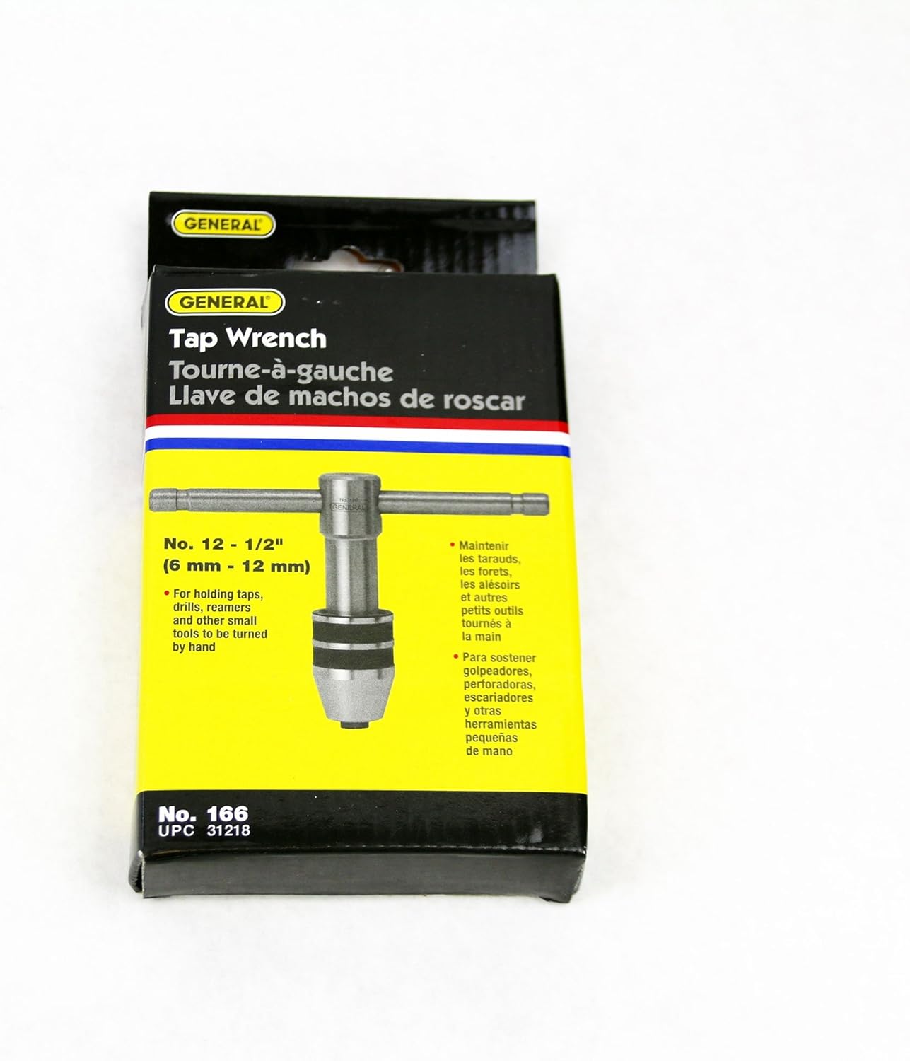 General Tools 166 Tap Wrench No. 12 to 1/2 Inch Capacity