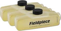 Fieldpiece OIL8X3 Vacuum Pump Oil 8 Ounces 3-Pack Replacement OIL8X3