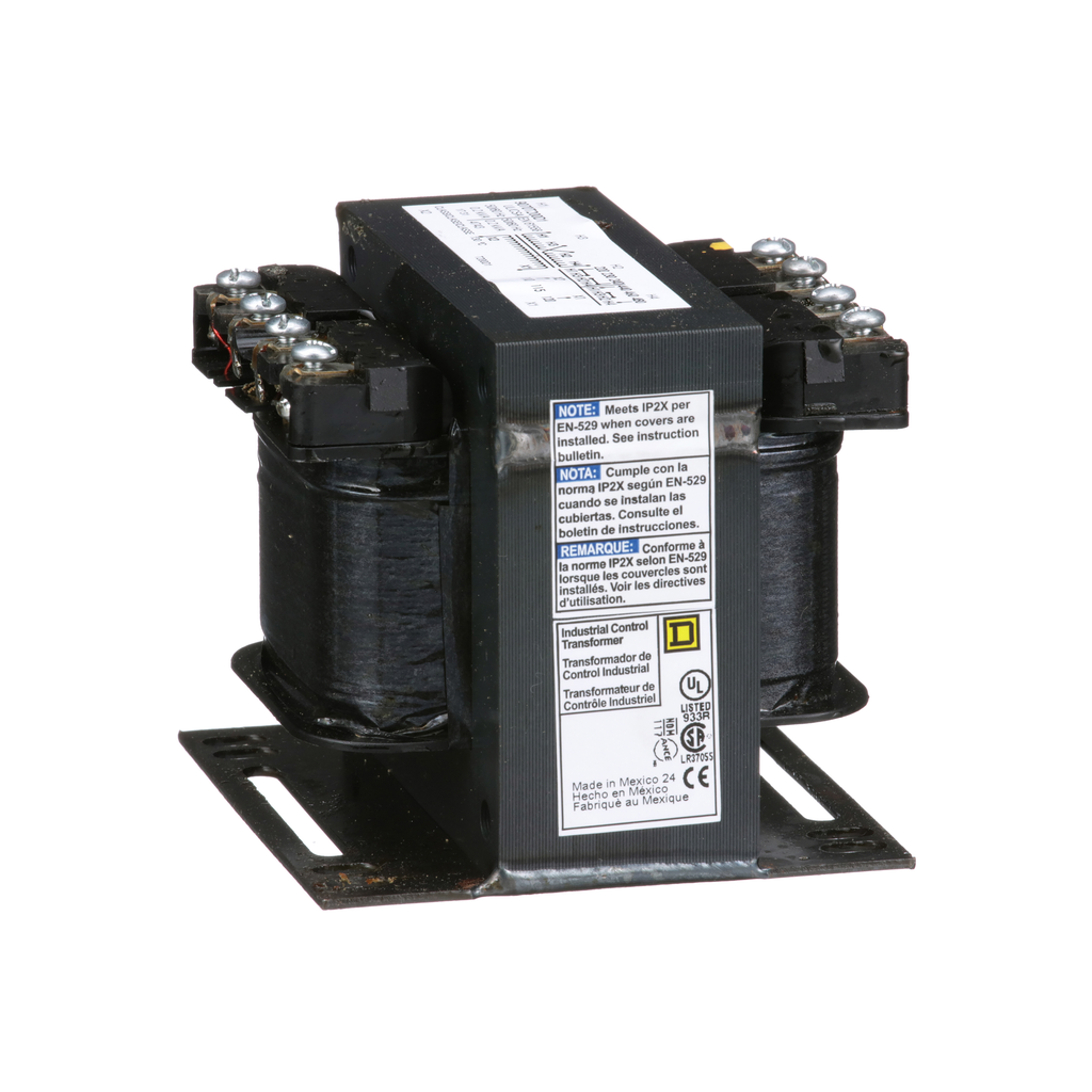 Square D 9070T200D1 Control Transformer 200VA 240/480VAC Primary 120VAC Secondary 1-Phase