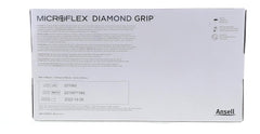 Microflex MF-300-L Large Natural 9.645 inches Diamond Grip 6.3 mil Latex Ambidextrous Non-Sterile Medical Grade Powder-Free Disposable Gloves