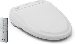 TOTO SW583#01 Electronic Bidet Toilet Seat with Warm Cleansing, Auto Lid, EWATER+, Round, Cotton White