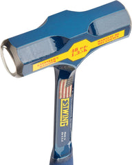 Estwing E6-48E Big Blue Engineer's Hammer - 48 oz Sledge with Forged Steel Construction & Shock Reduction Grip