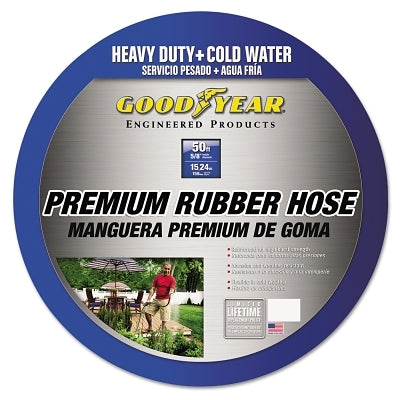 Continental ContiTech 20582671 Heavy Duty Cold/Hot Water Premium Rubber Hose 5/8 in dia X 50 ft Black